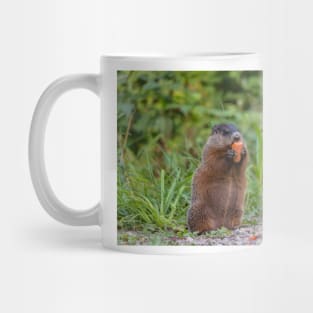 Beaver munching on a carrot Mug